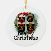 ベアーカントリーの初めてのクリスマス セラミックオーナメント (正面)