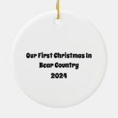 ベアーカントリーの初めてのクリスマス セラミックオーナメント (裏面)