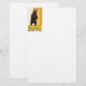 ベアーカントリー 便箋 (正面/裏面)