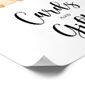 ベアーカードとギフト赤ちゃんシャワーのポスター ポスター (角)