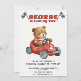 ベアーカーボーイ誕生日 招待状
