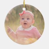 ベアーガール初めてのクリスマスフォトオーナメント セラミックオーナメント (裏面)