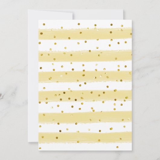 ベアーキュブイエローバルーンベビー男女兼用シャワー 招待状 (裏面)