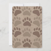 ベアーキューブウッドランドアドベンチャーベビーシャワー 招待状 (裏面)