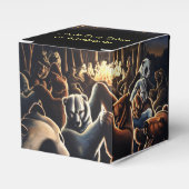 ベアーギフトボックスのパーソナライズ踊りベアーギフトボックス フェイバーボックス (正面サイド)