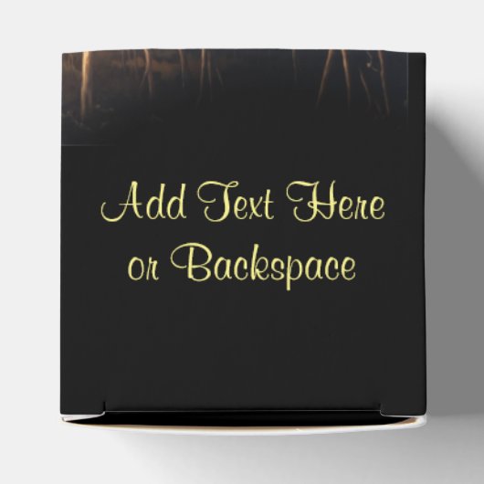 ベアーギフトボックスのパーソナライズ踊りベアーギフトボックス フェイバーボックス (上部)