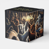 ベアーギフトボックスのパーソナライズ踊りベアーギフトボックス フェイバーボックス (裏面サイド)