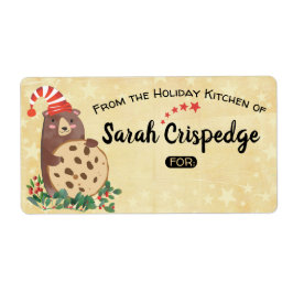 ベアークッキーのクリスマスから休日ベーキングラベル ラベル