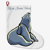 ベアークリスマスストッキングカスタムベアークブストッキング ラージクリスマスストッキング (正面)