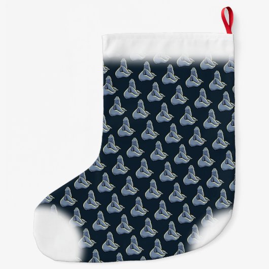 ベアークリスマスストッキングカスタムベアークブストッキング ラージクリスマスストッキング (裏面)