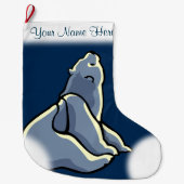 ベアークリスマスストッキングカスタムベアークブストッキング ラージクリスマスストッキング (正面)