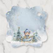 ベアークリスマスワンファースト誕生日冬 フェイバータグ (裏面)