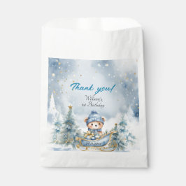 ベアークリスマスワンファースト誕生日冬 フェイバーバッグ