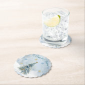 ベアークリスマスワンファースト誕生日冬 ペーパーコースター (インサイチュ)