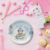 ベアークリスマスワンファースト誕生日冬 ペーパープレート (パーティー)