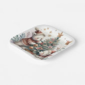 ベアークリスマス1 ペーパープレート (傾斜あり)