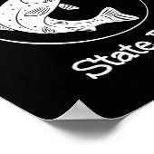 ベアークリーク州パーク魚釣りフィッシュキャンピング ポスター (角)