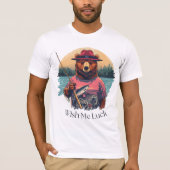 ベアークルーと釣りに行く Tシャツ (正面)