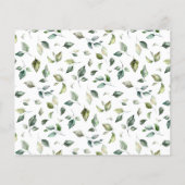 ベアーグリーナリータイムカプセル赤ちゃんシャワーアドバイスカード チラシ (裏面)