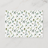 ベアーグリーンディスプレイなしラッピングシャワー エンクロージャーカード (裏面)