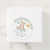 ベアーグリーンリー金ゴールドベビーシャワーありがとう フェイバータグ (インサイチュ)