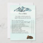 ベアーゲームの上または下での森林の冒険 招待状 (正面)