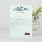 ベアーゲームの上または下での森林の冒険 招待状 (スタンド正面)