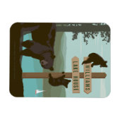 ベアーサインポスト マグネット (横)