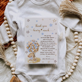 ベアーサンキューベアリー多くのヴィンテージベビーシャワーカード サンキューカード