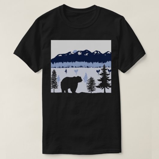 ベアーサンセットTシャツ Tシャツ (デザイン正面)