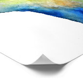 ベアーサンタウォーターカラーアートバリューポスター紙 ポスター (角)