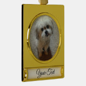 ベアーザマルシクリスマスバナーオーナメント ゴールドプレートバナーオーナメント (右)