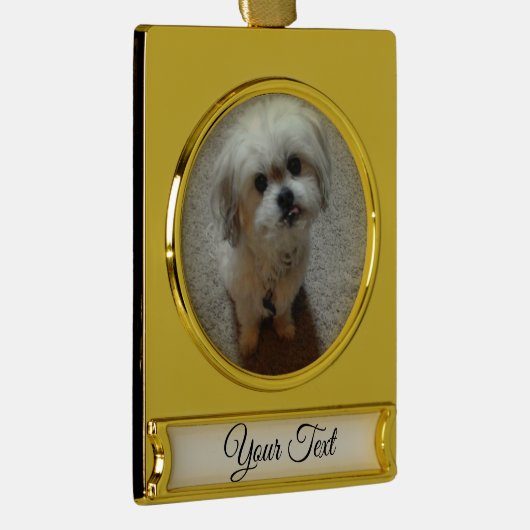 ベアーザマルシクリスマスバナーオーナメント ゴールドプレートバナーオーナメント (右)