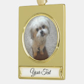 ベアーザマルシクリスマスバナーオーナメント ゴールドプレートバナーオーナメント (左)