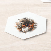 ベアーシャツカントリーカボチャ ペーパーコースター (アングル)