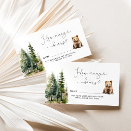 ベアーシャワーでクマの数を推測 エンクロージャーカード