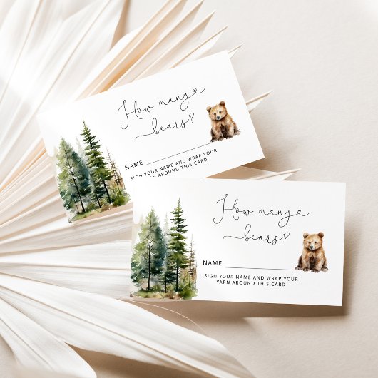 ベアーシャワーでクマの数を推測 エンクロージャーカード