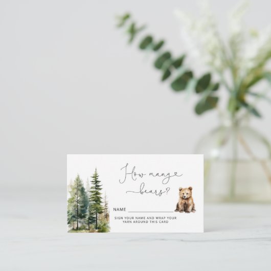 ベアーシャワーでクマの数を推測 エンクロージャーカード (スタンド正面)