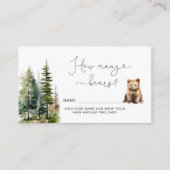 ベアーシャワーでクマの数を推測 エンクロージャーカード (正面)