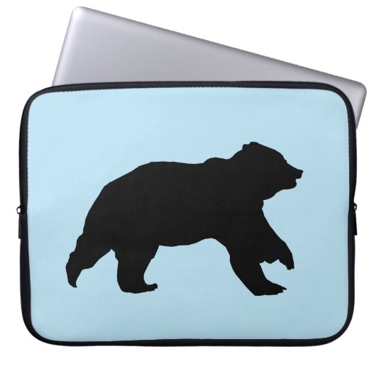 ベアーシルエットノートパソコンケース ラップトップスリーブ (正面)