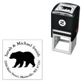 ベアーシルエット セルフインキングスタンプ (インサイチュ)