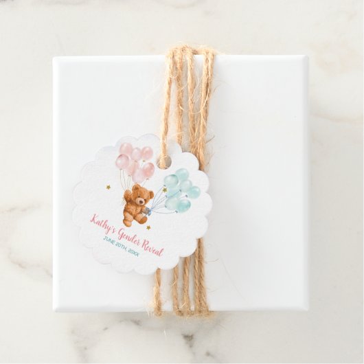 ベアージェンダーがピンクとブルーの好意メッセージカードを明らかにする フェイバータグ (インサイチュ)