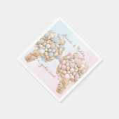 ベアージェンダーが赤ちゃんシャワーを明らかにする スタンダードカクテルナプキン (角)