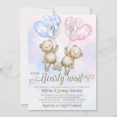 ベアージェンダーが赤ちゃんシャワーを明らかにする 招待状 (正面)