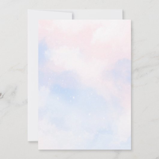 ベアージェンダーが赤ちゃんシャワーを明らかにする 招待状 (裏面)