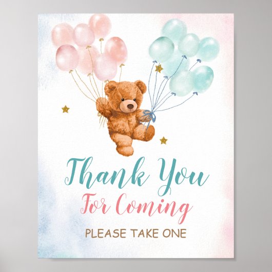 ベアージェンダーの明らかに来の好意のサイン ポスター (正面)