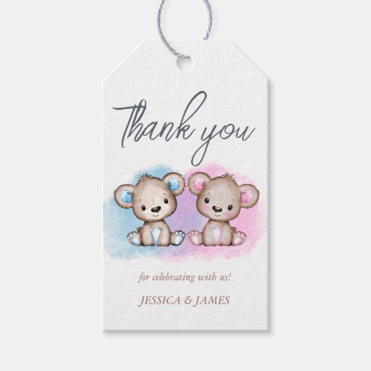 ベアージェンダーリビールサンキューギフトラベル ギフトタグ (正面)