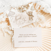 ベアージェンダー明らかに赤ちゃんシャワーありがとう サンキューカード