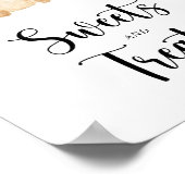 ベアースイーツとお菓子ベビーシャワーのポスター ポスター (角)