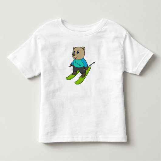 ベアースキースキー トドラーTシャツ (正面)